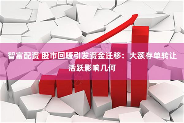 智富配资 股市回暖引发资金迁移：大额存单转让活跃影响几何