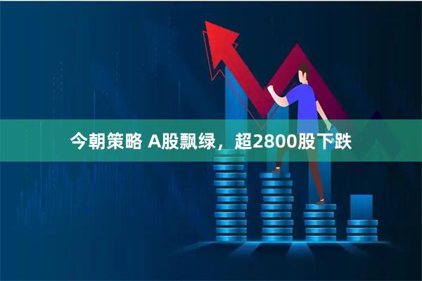 今朝策略 A股飘绿，超2800股下跌