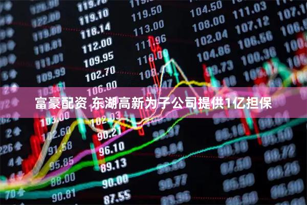 富豪配资 东湖高新为子公司提供1亿担保